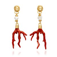 Orecchini Giovanni Raspini Donna in Argento Corallo 12023 - 12023